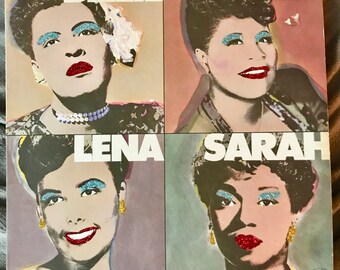 Glittered Billie, Ella, Lena and Sarah Album Cover Wall Art