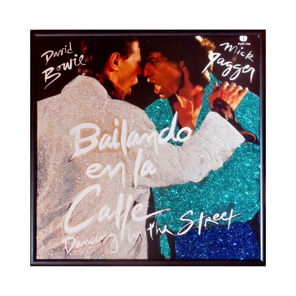 Glittered David Bowie and Mick Jagger Album