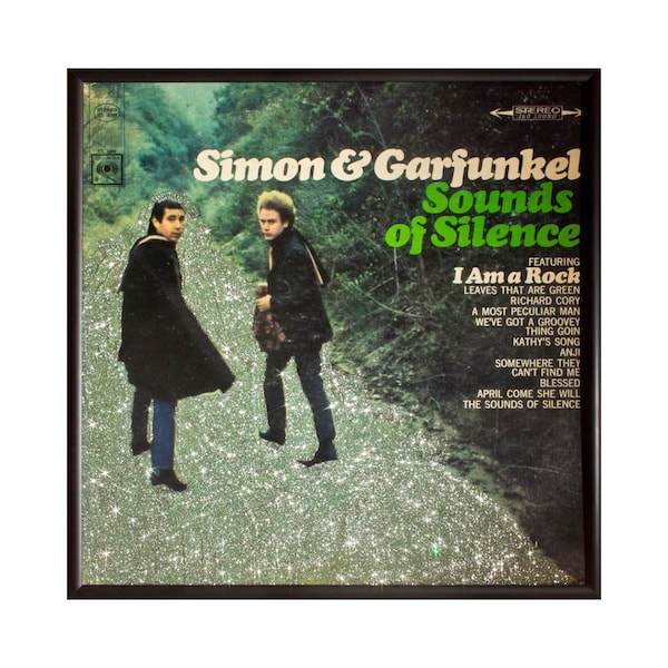 Glittered Simon and Garfunkel Sounds of Silence Album