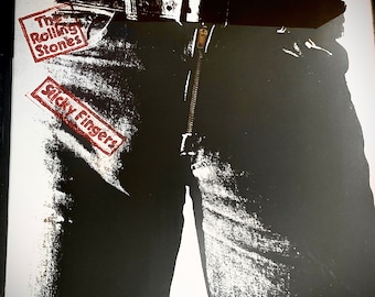 Glittered Rolling Stones Sticky Fingers Album Cover