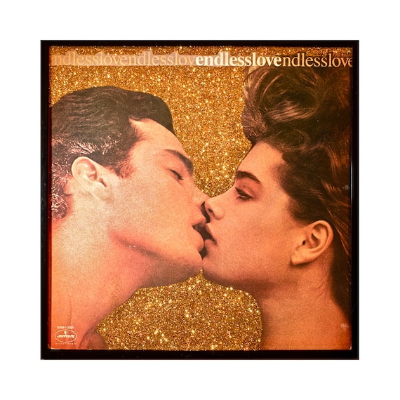 Glittered Vintage Endless Love Soundtrack Album Art -  Canada