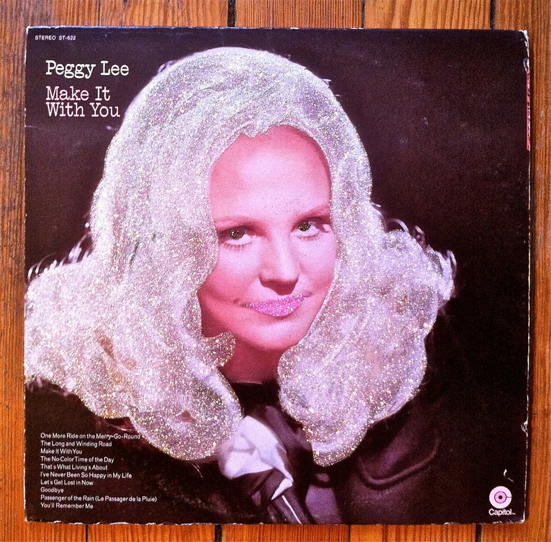 Glittered Peggy Lee Make it With You Album image 2