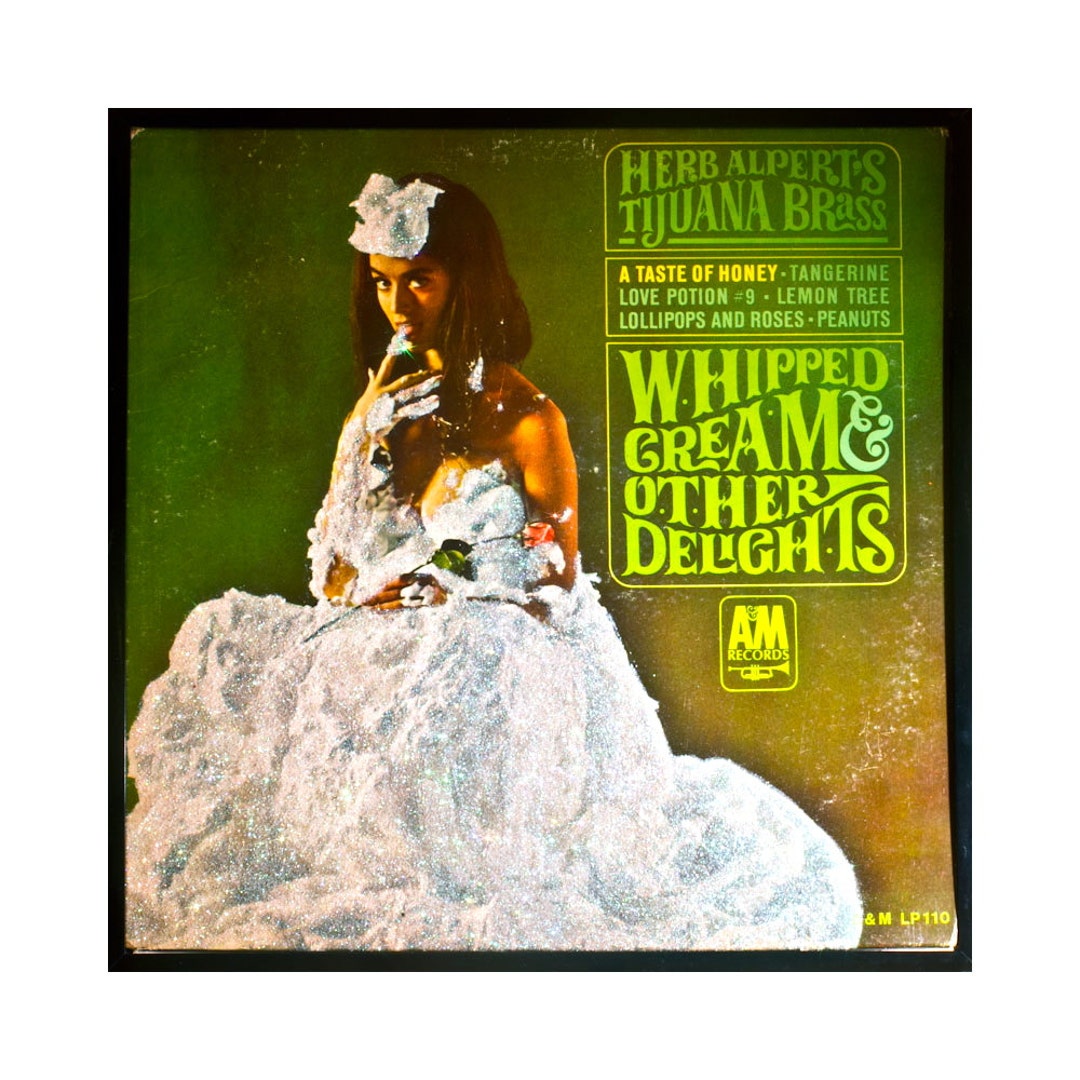 Glittered Herb Alpert and the Tijuana Brass Whipped Cream Album Etsy