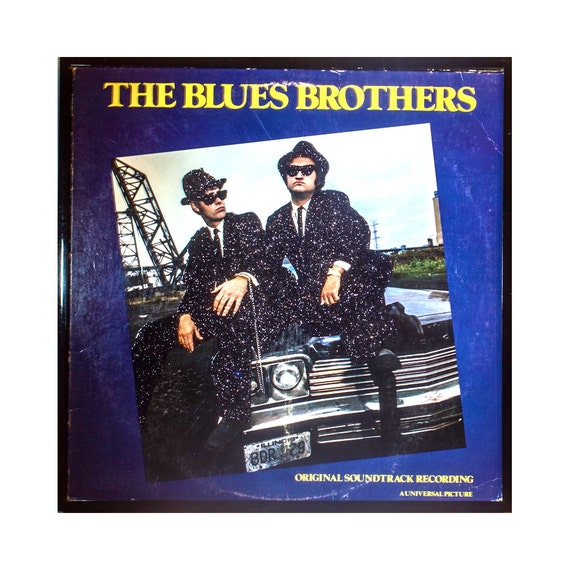 Glittered Vintage Blues Brothers Original Soundtrack Album Art Etsy