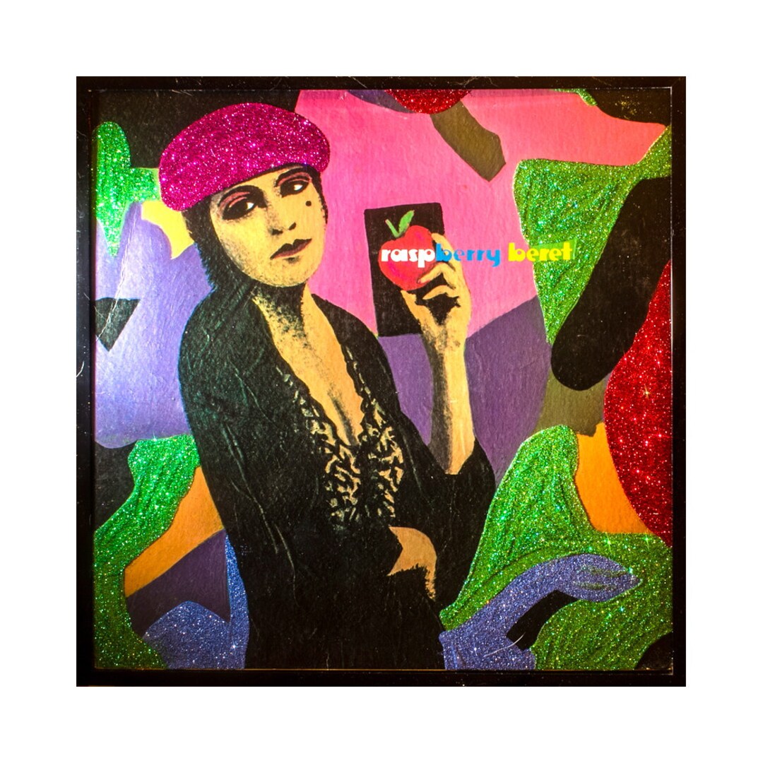Glittered Prince Raspberry Beret Album Etsy
