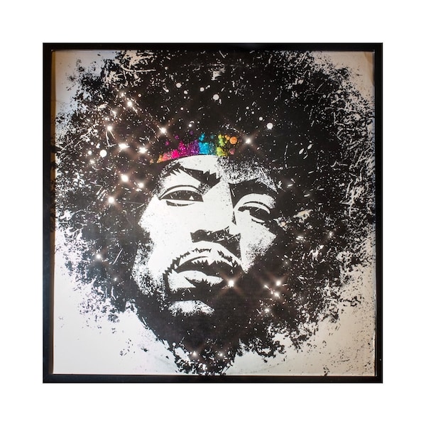 Glittered Jimi Hendrix Kiss the Sky Album