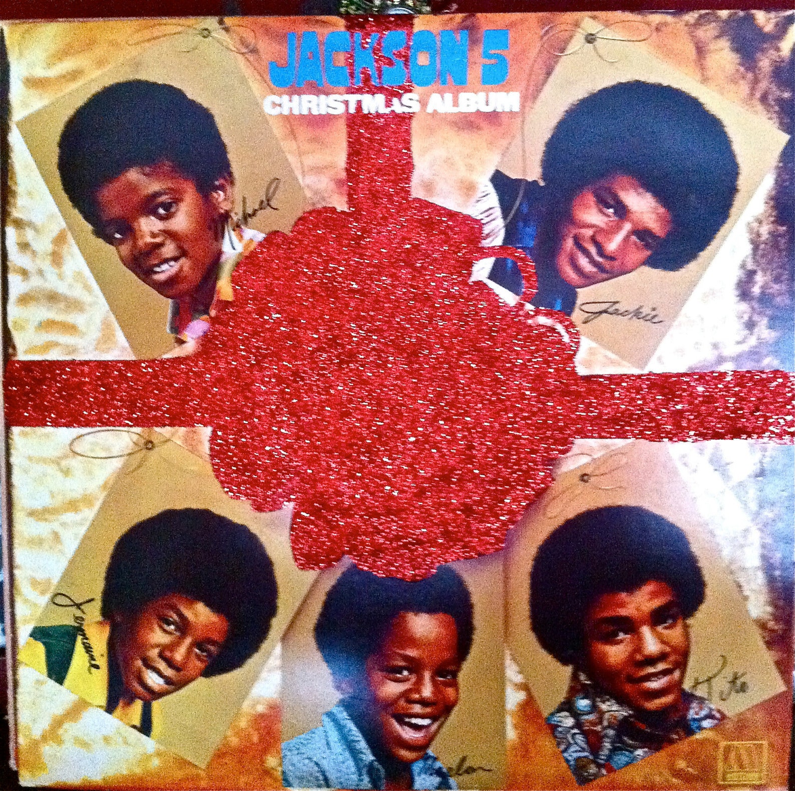 Glittered Jackson 5 Christmas Album Etsy