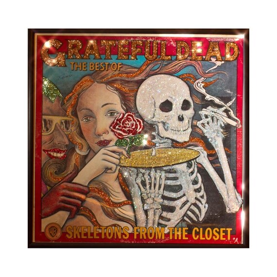 Glittered Grateful Dead Skeletons In The Closet Album Etsy