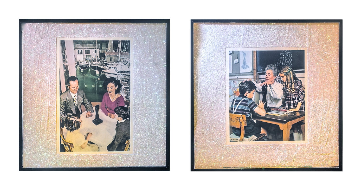 Glittered Led Zeppelin Presence Album 2 Piece Installation Etsy