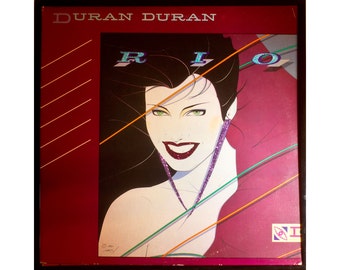 Glittered Vintage Duran Duran Rio Album Art