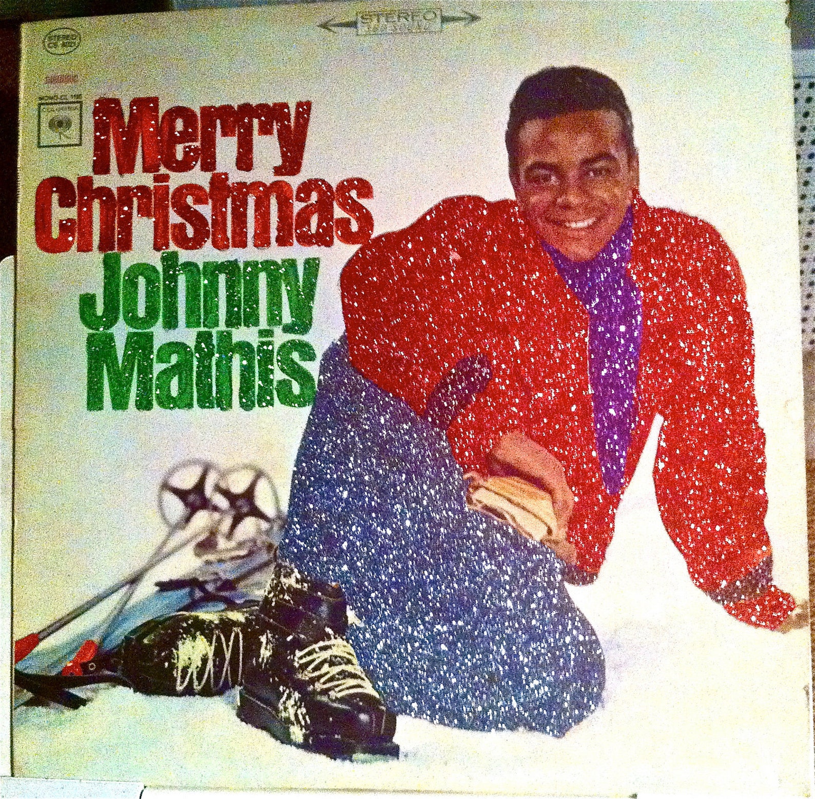 Glittered Johnny Mathis Christmas Album - Etsy