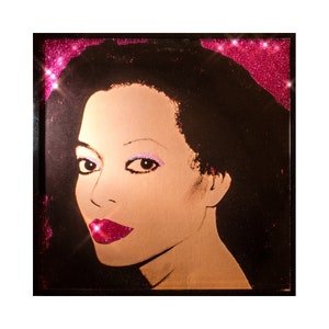 Glittered Diana Ross Warhol Album image 1