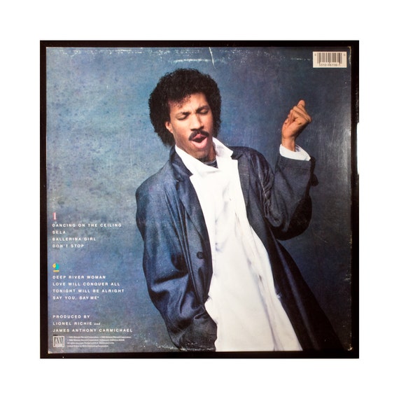 Glittered Vintage Lionel Ritchie Dancing On The Ceiling Album Art