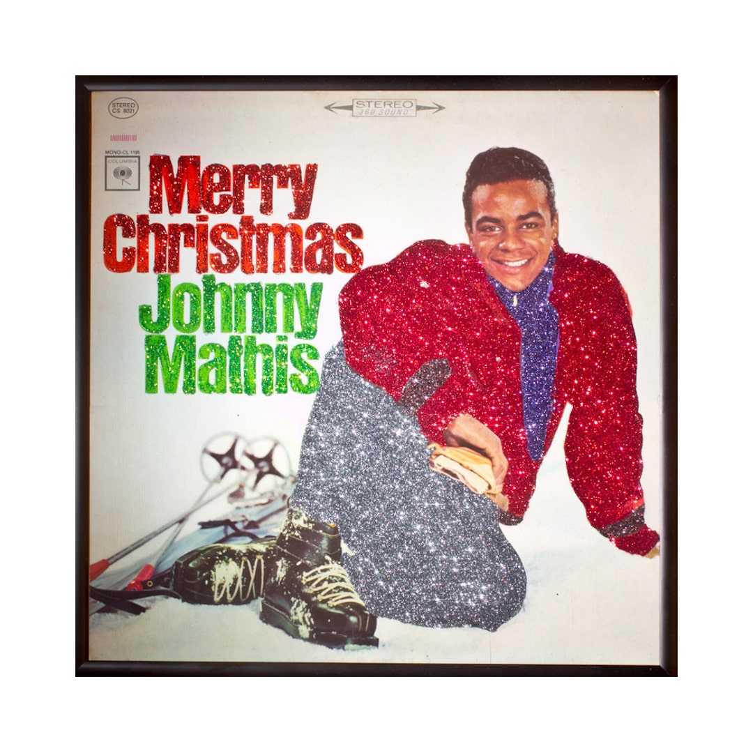 Glittered Johnny Mathis Christmas Album - Etsy