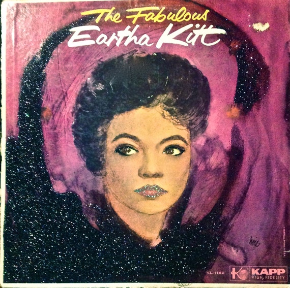 Glittered Eartha Kitt Fabulous Album Art | Etsy
