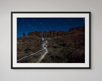 Vantage Washington Night Sky Print | Desert Landscape Photography
