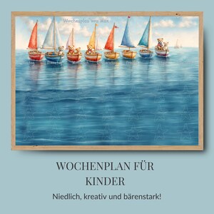 Kinderwochenplan A3, Routineplan Kinder magnetisch, Wochenplan personalisiert, Routinen-Karten, Montessori Planer, Morgenroutine Kinder