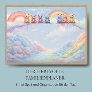 Wochenplan für Kinder, Wochenplaner A3 mit Routinen-Karten, Magnetischer Kinderplaner, Wochenplaner DIN A3, Tagesplaner für Kinder, Geschenk