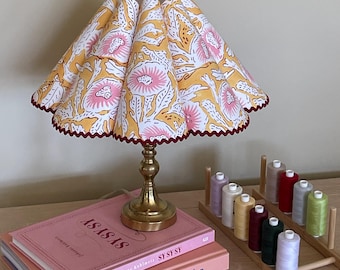 Tutoriel sur l'abat-jour plissé festonné : motif de lampe vague DIY (PDF)