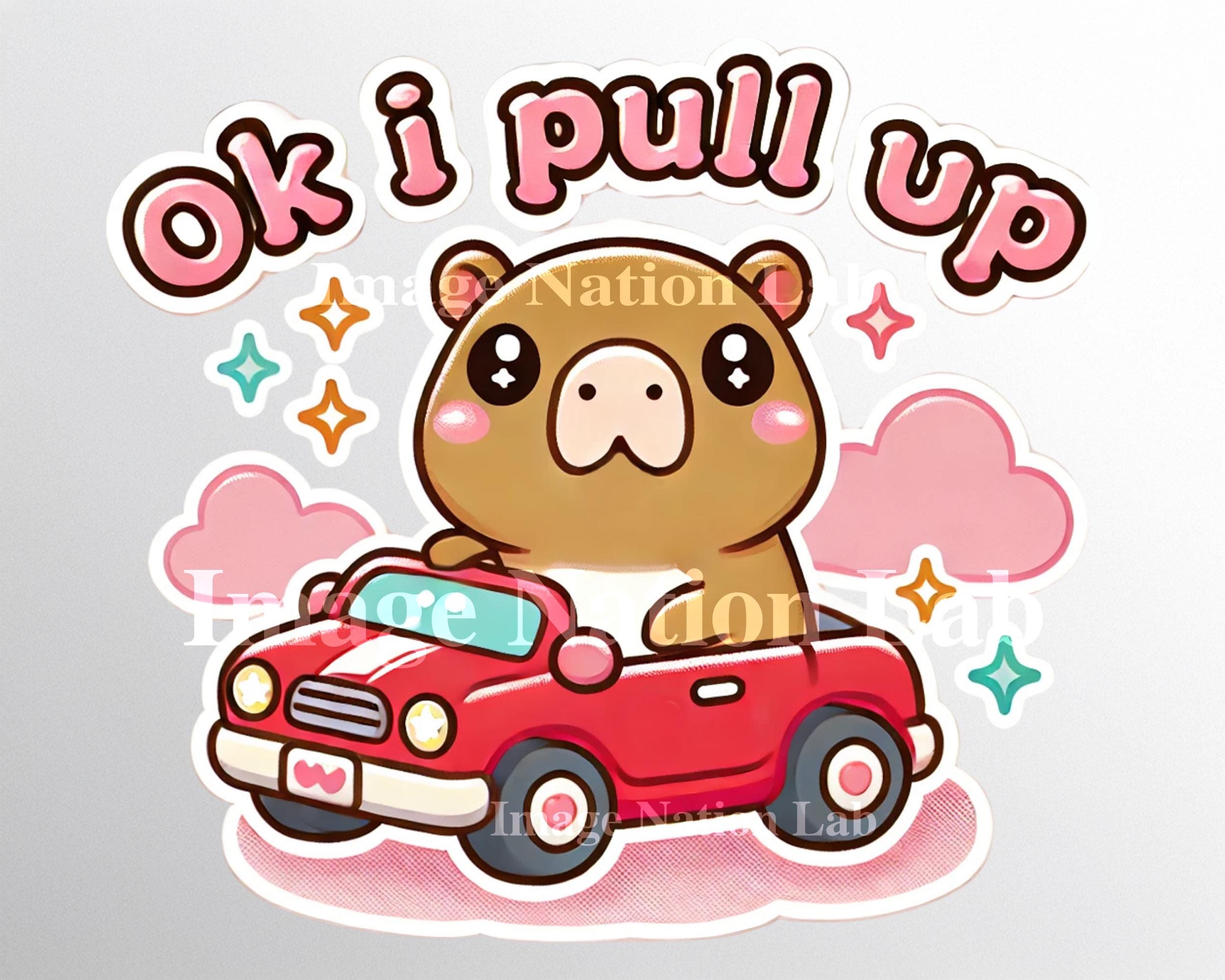 Capybara Kawaii Clipart Digital Download, Ok I Pull up Meme, Capybara ...