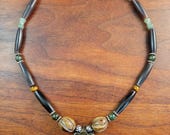 Labradorite Sun, Horn & Gems