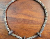 Fossil Dinosaur Bone & Sterling Accents