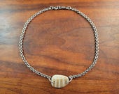 Fossil Shell Sterling Silver Cable Chain