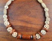 Fossil Coral & Carved Bone