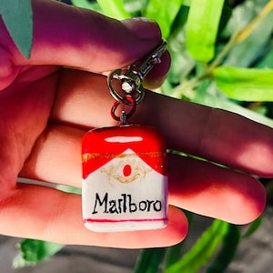 Marboro Red Cigarettes Keychain