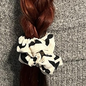 Moustache Bash hair scrunchie