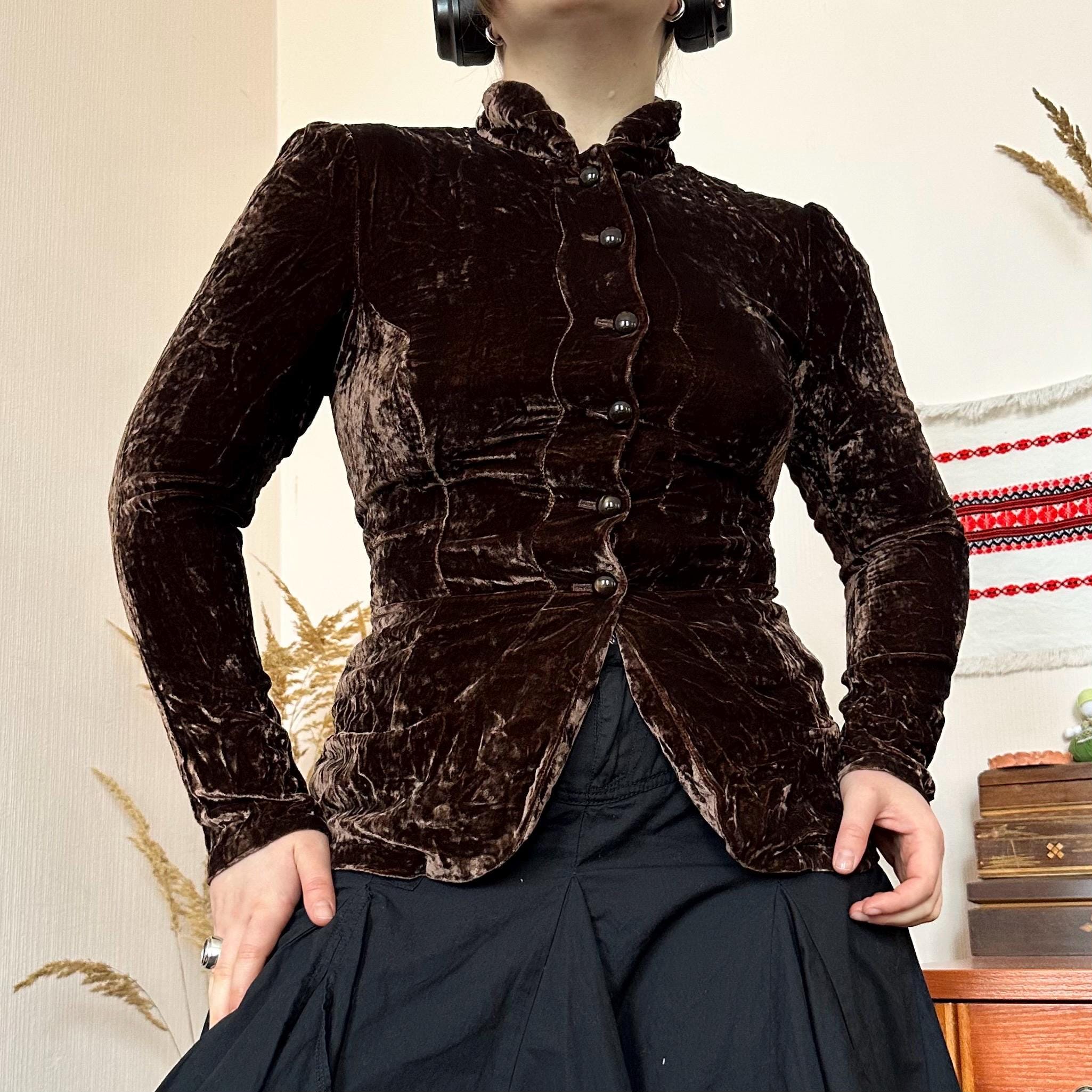 Velvet Women Napoleon Jacket - Etsy
