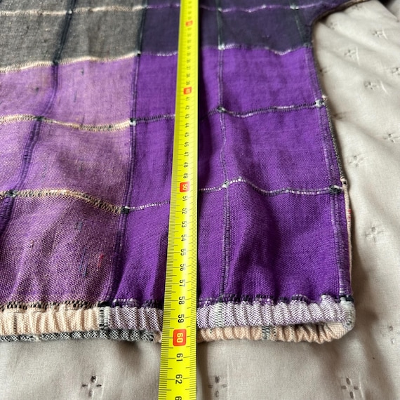 Vintage Patchwork Long Sleeve Top – Statement Han… - image 8