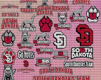 South Dakota University SVG, College, Coyotes SVG, Athletics, Football, Basketball, Cricut, Instant Download.