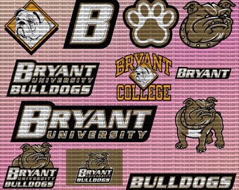 Bryant University SVG, College, Bulldogs SVG, Football, Cricut, Basketball, Athletics, Instant Download.