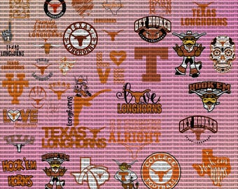 Longhorns SVG, Texas College SVG, Football, Athletics, Basketball, University, Cricut, Layered File.