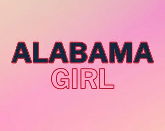 Alabama city mom and girl files, png svg and pdf file types, Digital file, Blue.