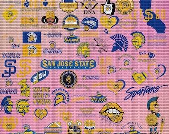 San Jose State University SVG, College, Spartans SVG, SJSU, Football, Athletics, Basketball, Cricut, Instant Download.
