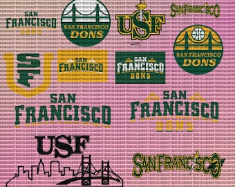 San Francisco College SVG, Dons SVG, Athletics, University, Football, Basketball,  Cricut, Instant Download.