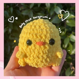 Adorable Yellow Baby Chick Crochet Amigurumi Plush