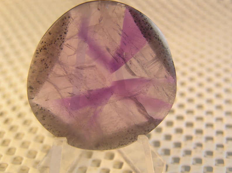 Trapiche Amethyst Freeform Cabochon PRETTY!