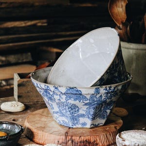 Ceramic serving bowls, Pottery salad bowl,