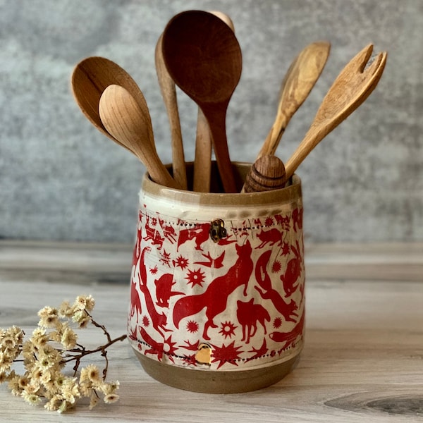 Kitchen Utensil Holder Etsy