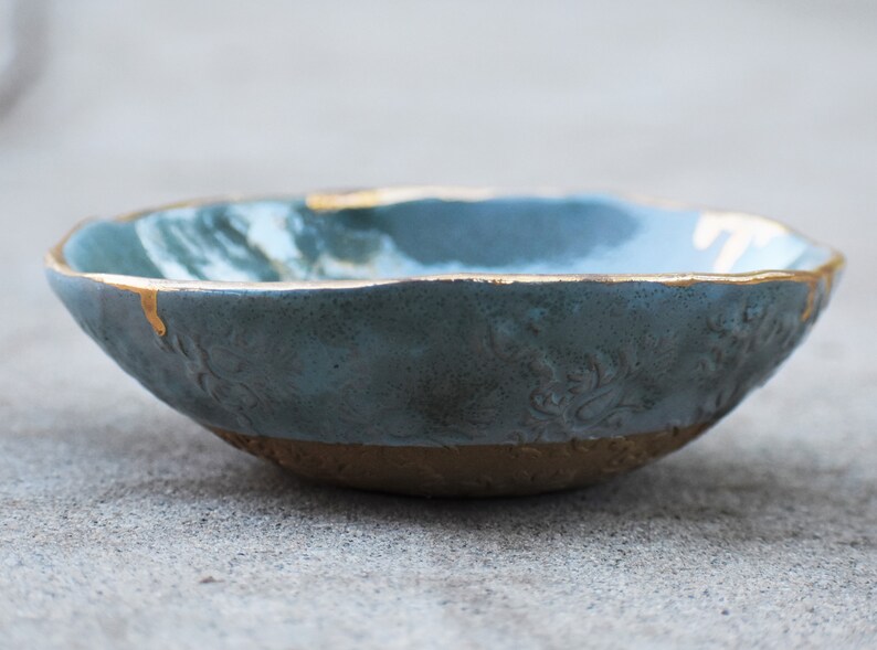 Gold Rim Ceramic Bowls Pottery Prep Bowls Dipping Bowl Set Etsy