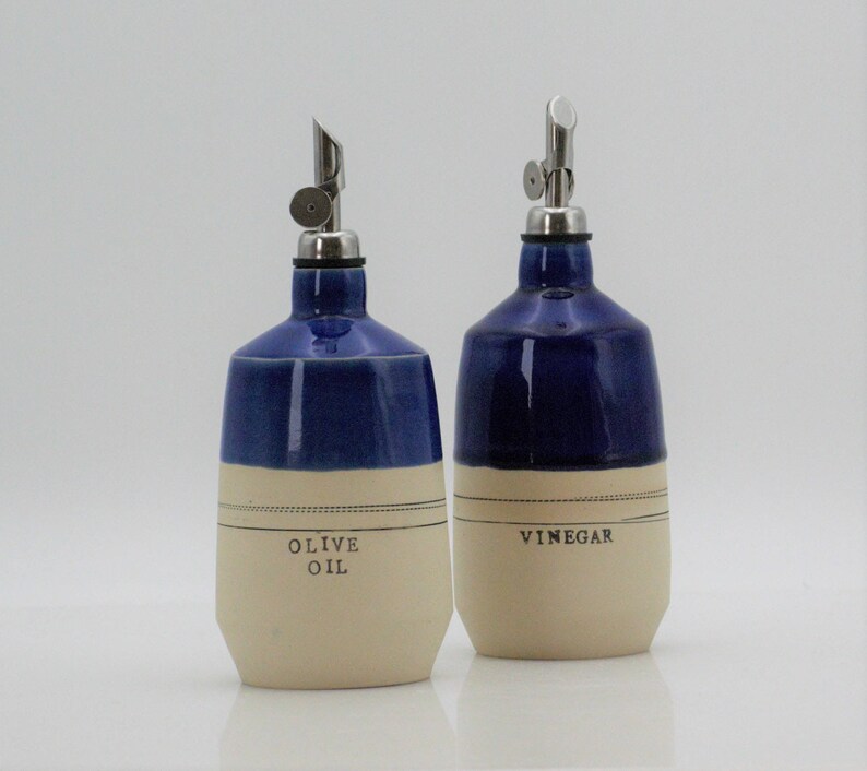 olive oil cruet handmade gift housewarming gift 9th anniversary gift oil and vinegar cruet cooking gifts oil and vinegar bottle