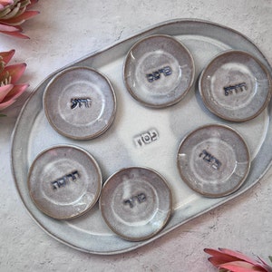 passover seder plate, Passover Gift , Housewarming gift,  Judaica gift,  Seder Plate, Ceramic platter