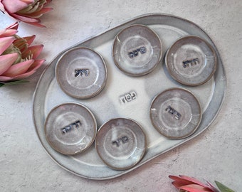 passover seder plate, Passover Gift , Housewarming gift,  Judaica gift,  Seder Plate, Ceramic platter