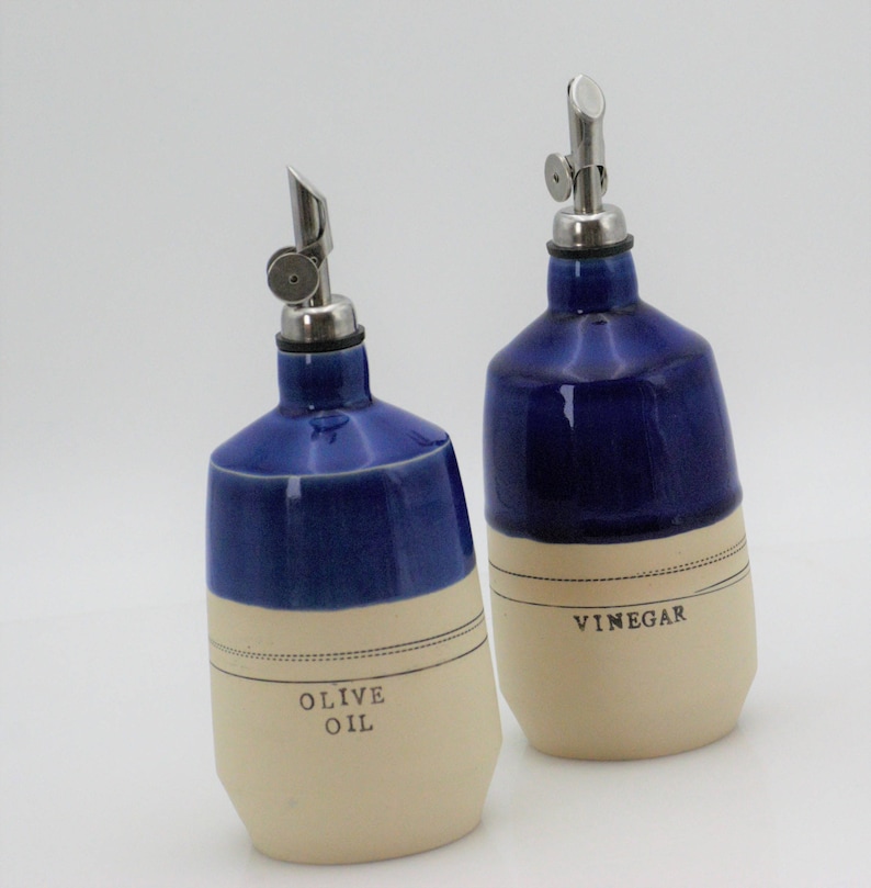 olive oil cruet handmade gift housewarming gift 9th anniversary gift oil and vinegar cruet cooking gifts oil and vinegar bottle
