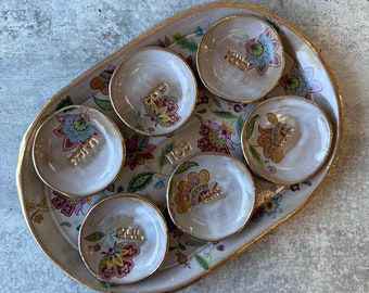 Handmade Passover Platter, Jewish wedding gift , judaica gift