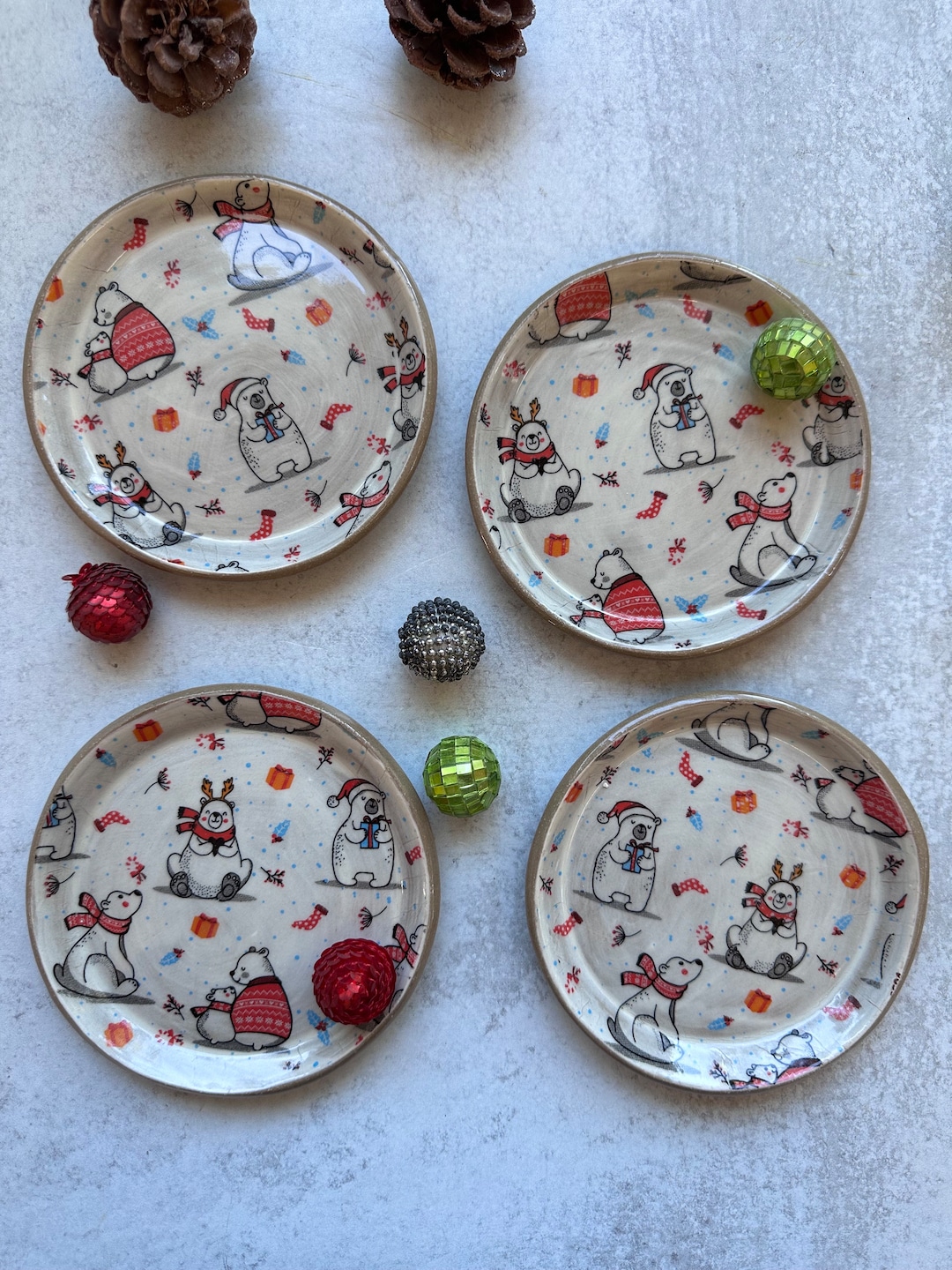 Christmas ceramic clearance plates