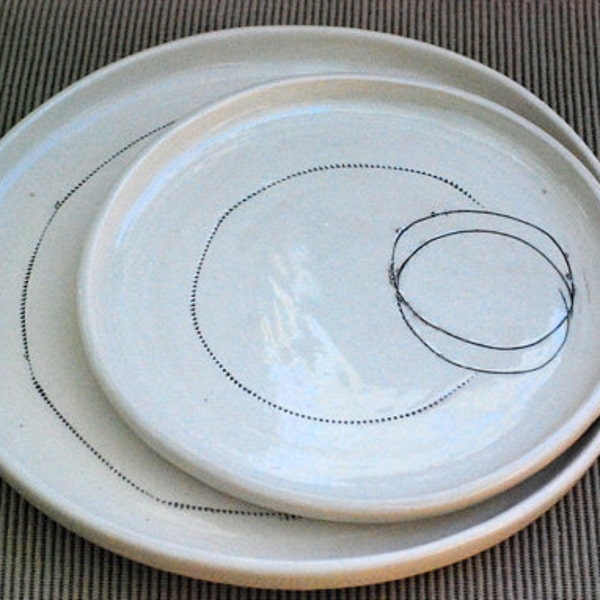 From Jessie's & Ellen's registry - stoneware Dinner set ceramic plates